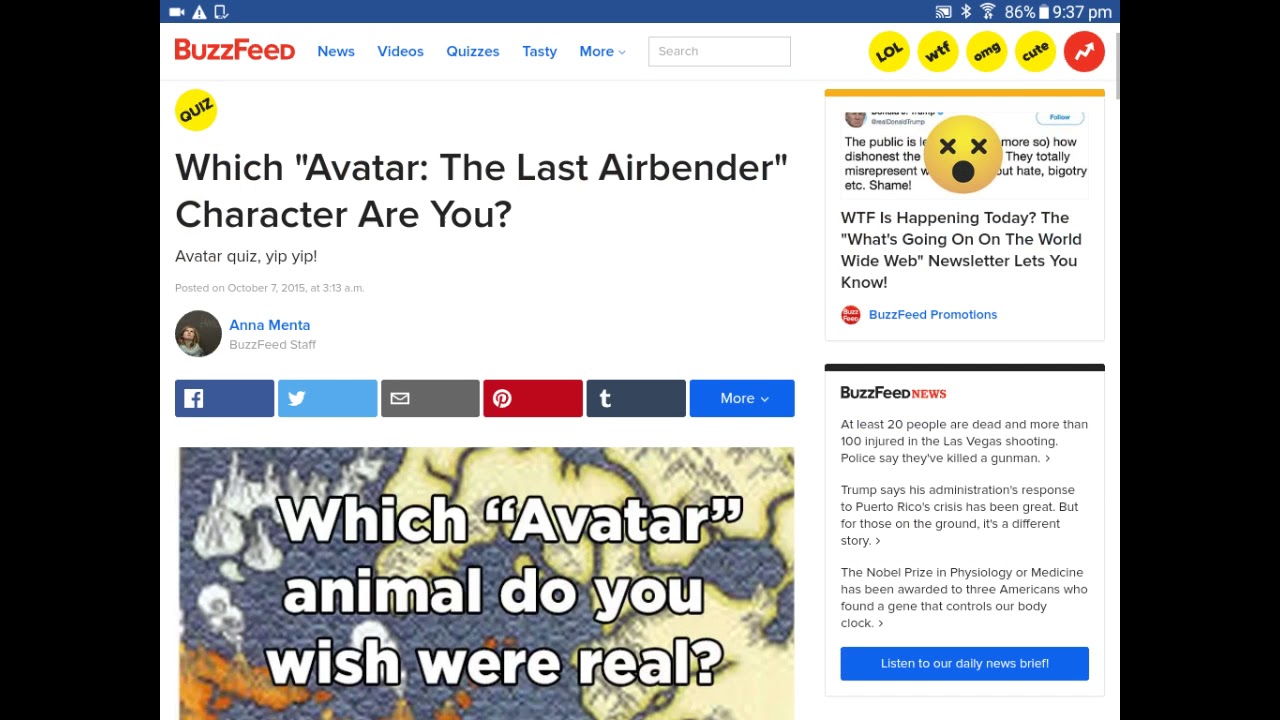 avatar the last airbender characters test